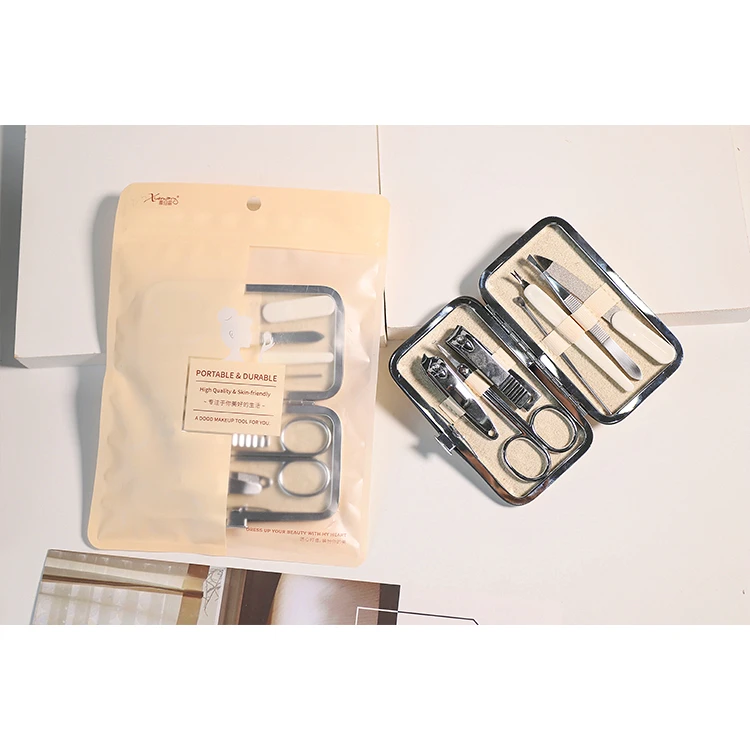 Factory direct sale Beauty manicure tool 7-piece nail tool set Dead skin scissors nail file nail scissors set