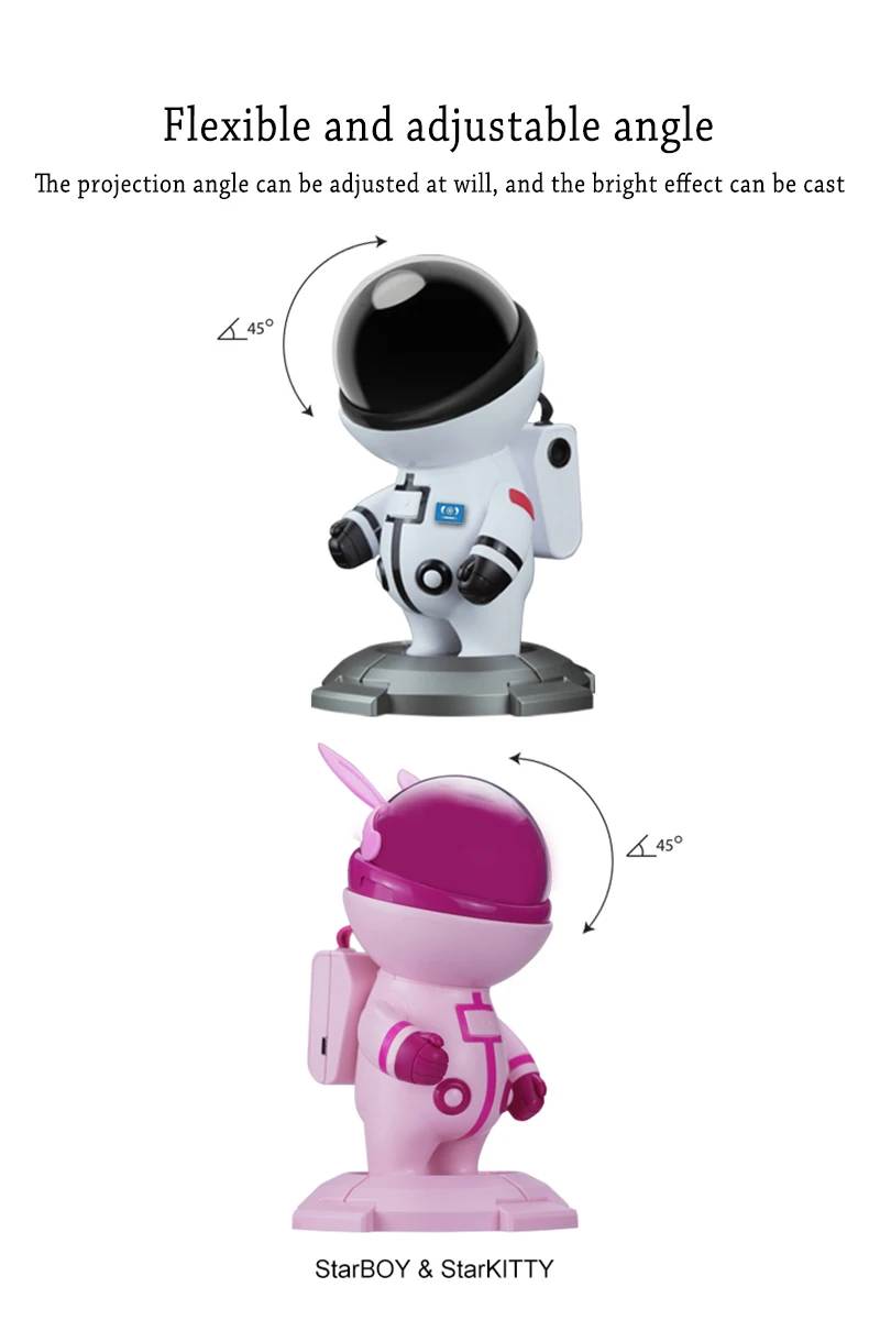 Wholesales Dropshipping Astronaut Starry Projector Star Light Night Light Bedroom Projection Lamp Room Decoration