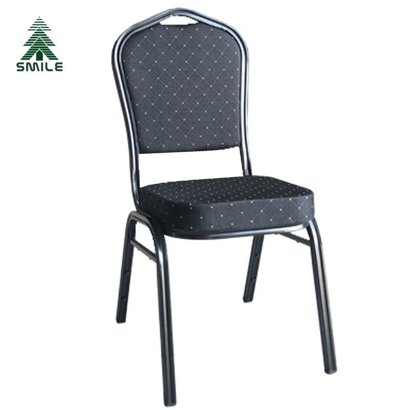 Wholesale China Factory Price Modern Design Red Fabric Iron Stackable Banquet Chair for Hotel Wedding