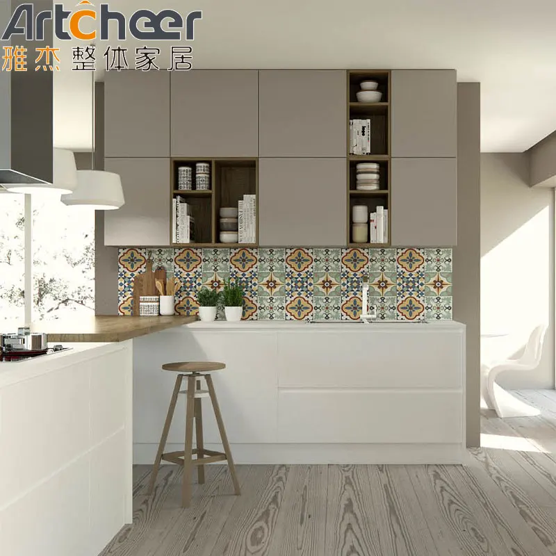 Home furniture Modern Kitchen Furniture Italian Designs Samples Luxury glossy board Modular Unit Made In China Kitchen Cabinet