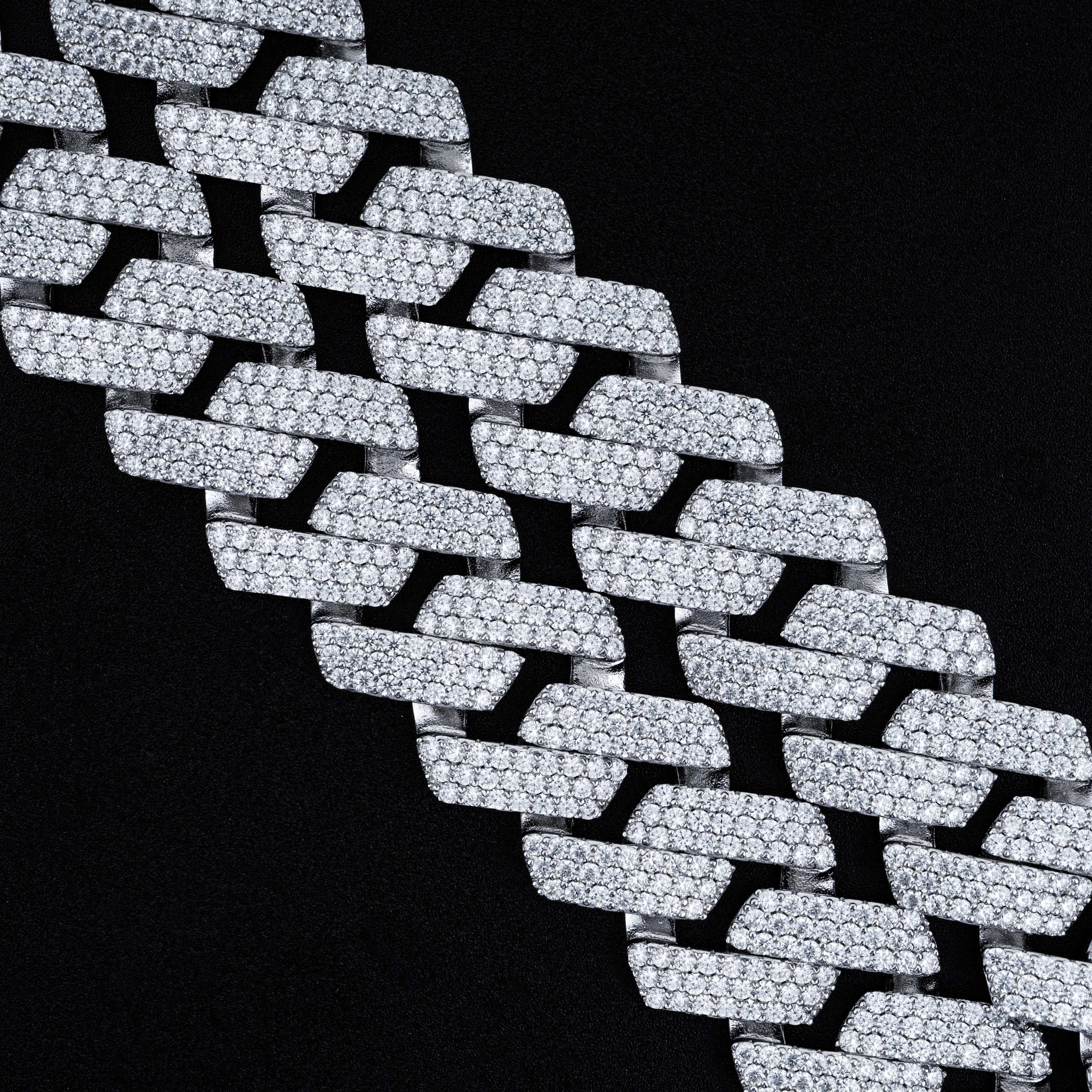 Wholesale 6MM 8MM 10MM 12MM Vvs Moissanite Cuban Link chain  Men Fast Delivery Hip Hop jewelry Iced Out Diamond Cuban Chain