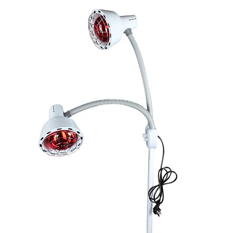 Double-head Infrared Physiotherapy Lamp Beauty Salon Floor-Standing Household Heating Grill Lamp Red Light
