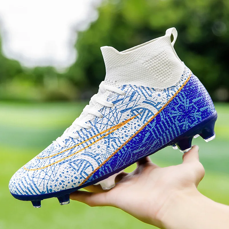 Oem/odm Factory Professional Original Custom Outdoor wear resistant Training Football Boots High Top Soccer Shoes For Men