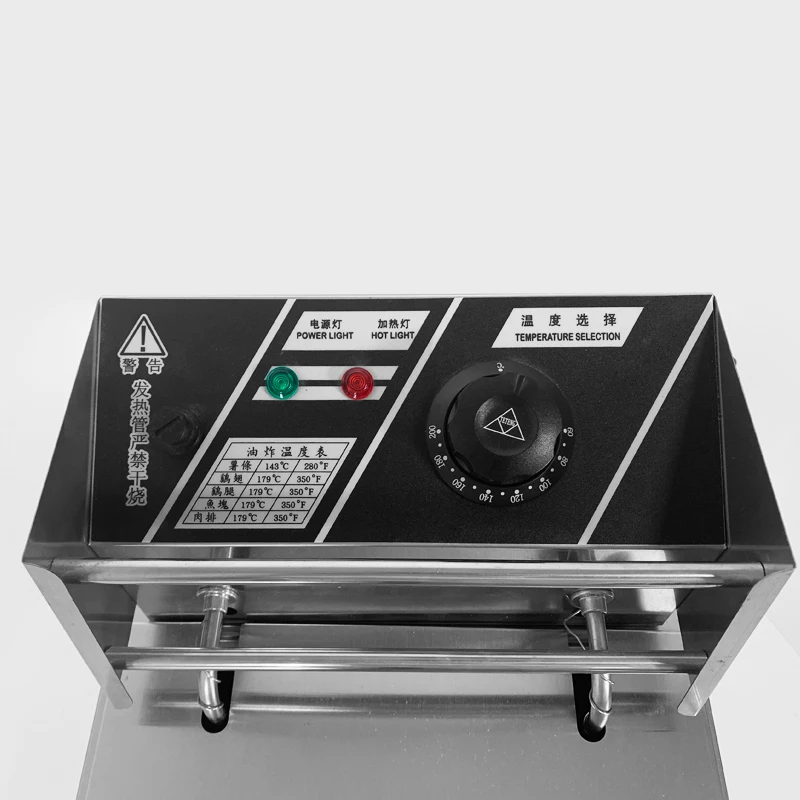 6 Liter Commercial Kitchen Electric Deep Fryer Restaurant Friteuse Machine With Temperature Control