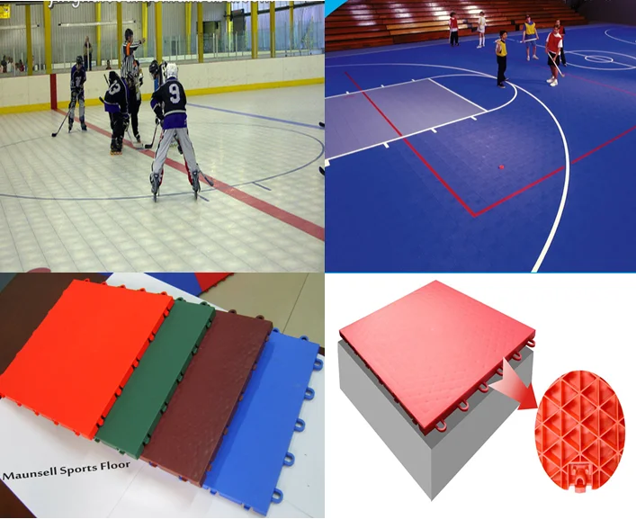outdoor playground sports fields used plastic pp sports tiles floor