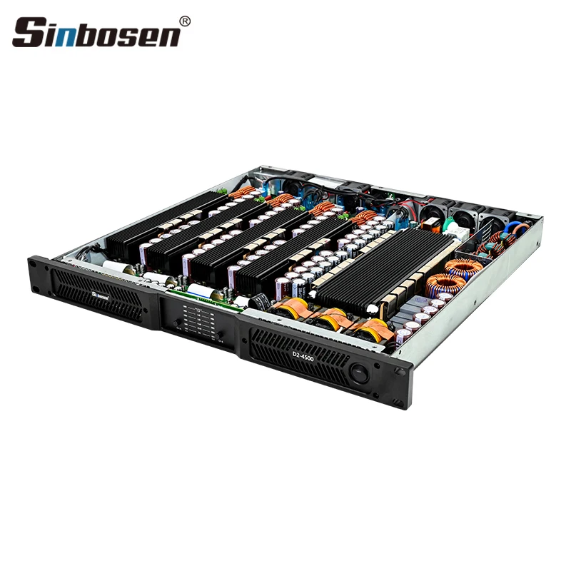 D2-4500 2 Channel Amplificador De Audio  20000 Watts 1u Digital Power Amplifier