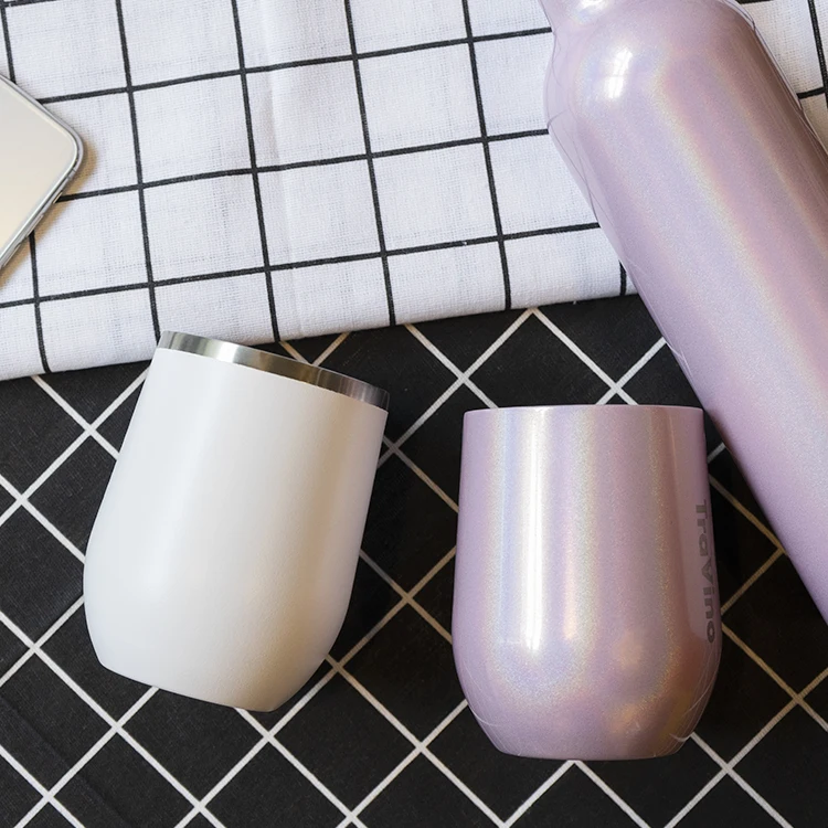 12oz Stainless Steel Mug Unbreakable Double Wall Vacuum Insulated thermal Wine Tumbler