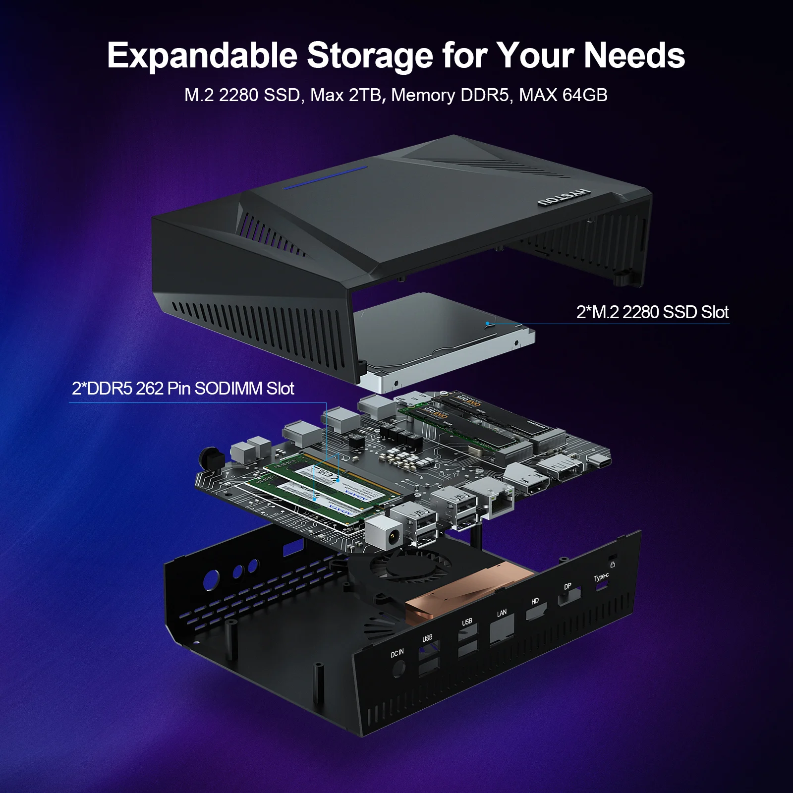 Mini Gaming PC Intel Core i9 Dual DDR4 Computer M1