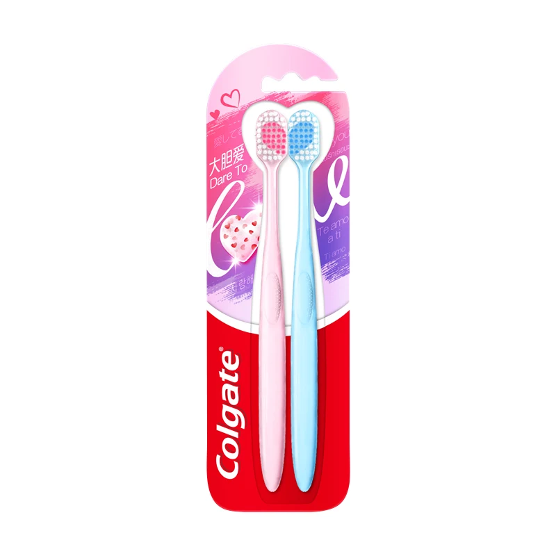 Зубная щетка Colgate heart, мягкая щеточная головка, нейлоновая зубная щетка для влюбленных и молодоженов