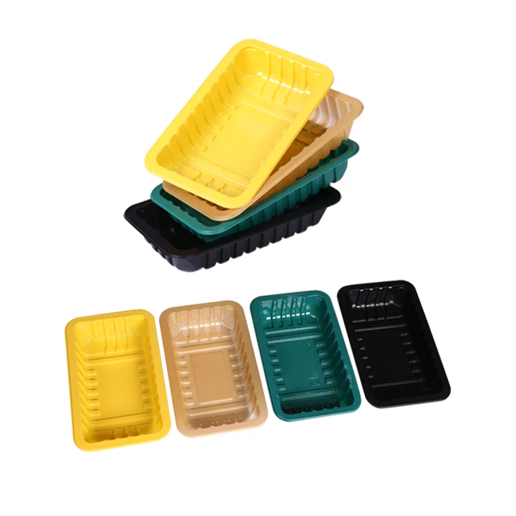 Tipack Biodegradable Tray Disposable eco-friendly Cold Fresh Meat Chicken Tray Disposable