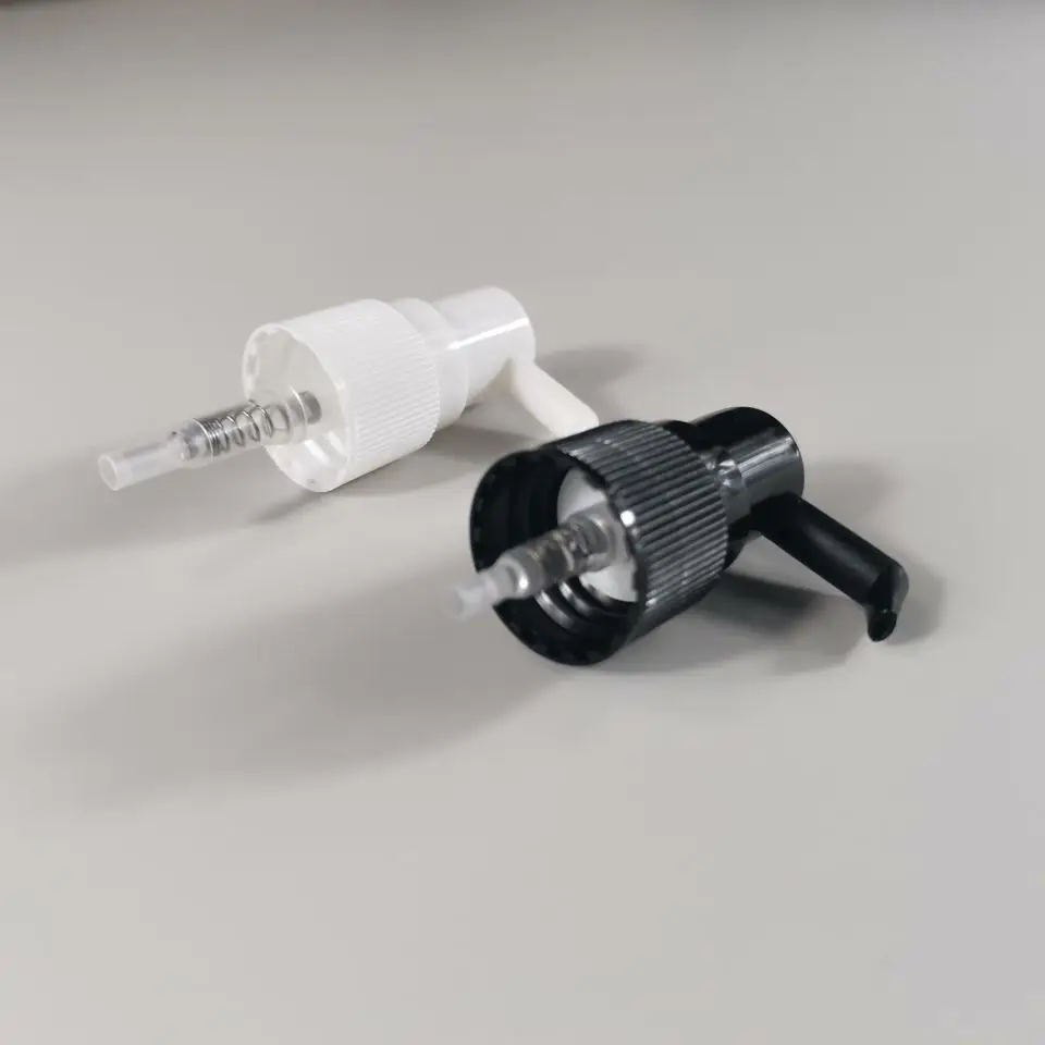 Custom White Black Plastic Short Nozzle Nasal Spray medical nasal spray