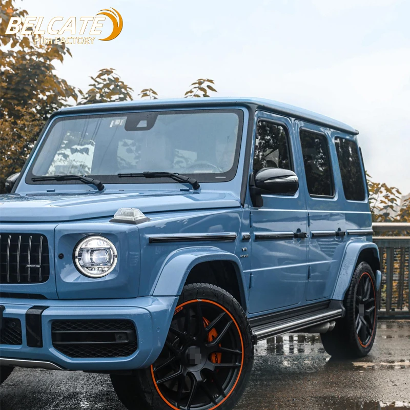 Factory wholesale 1.52*18m PET Crystal Fighting Green car wrap vinyl stickers Vehicles auto film