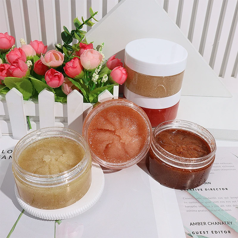 wholesale face natural exfoliating whipped organic vegan sugar body scrub private label