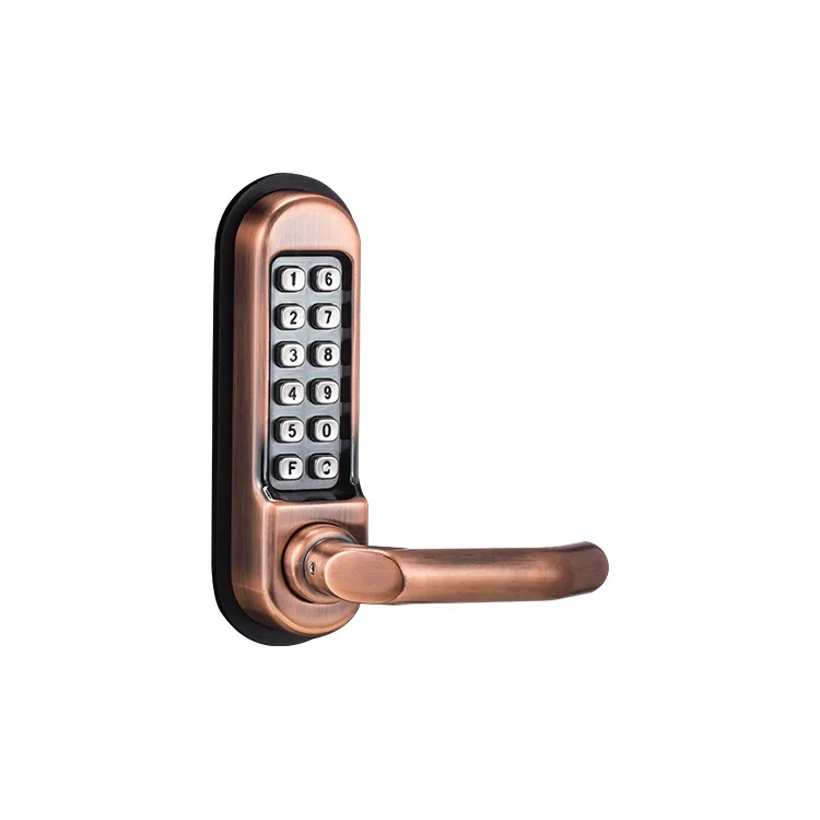 Hot Sale Cheap Apartment Metal Mechanical Combination Keyboard Password Wood Door Smart Lock