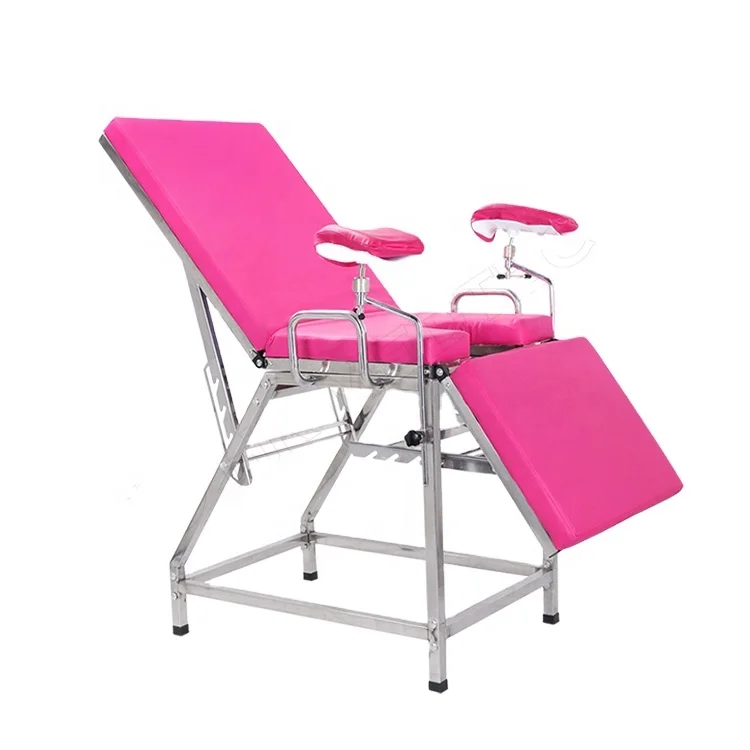 HR China Factory Produced Puerpera Pregnant Woman Examination Treatment Chair Table Hospital Bed in Hospital Clinic
