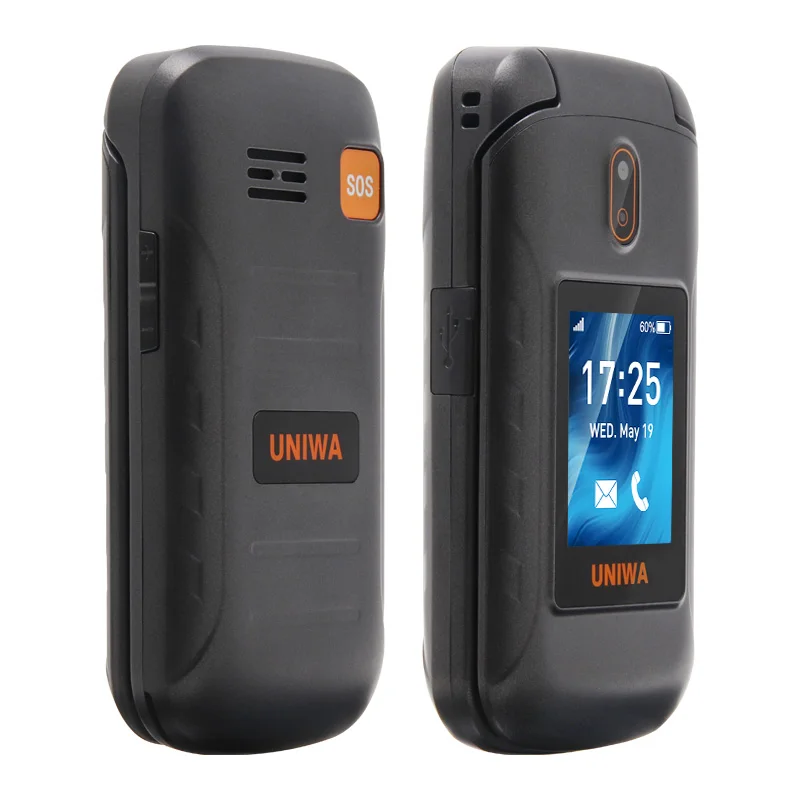 Разблокированный телефон-раскладушка UNIWA V909T, экран 2,8 дюйма, 4G LTE, с клавиатурой, сотовый телефон, сотовые телефоны
