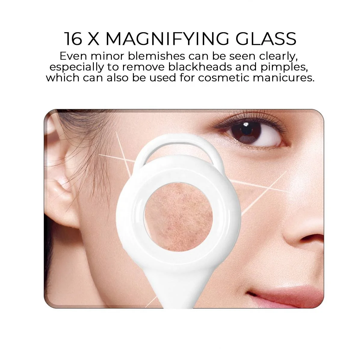 16X magnifying glass light 68w usb ring light bedside floor lamp for eyelash extensions tattoo artists and makeup