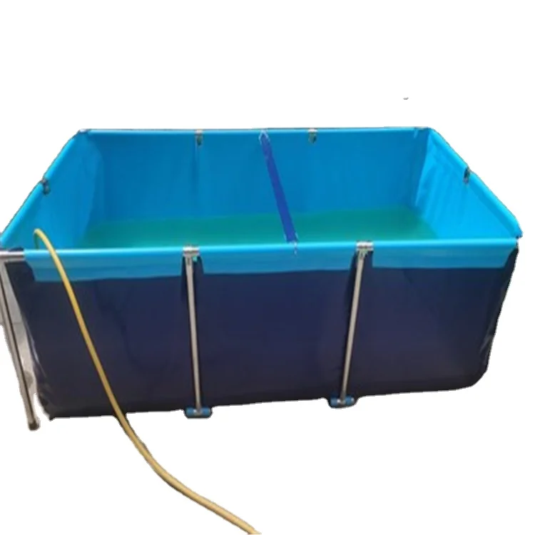 fish tanks commercial large aquarium plastic fish stock tank pvc coated fish pond for farming