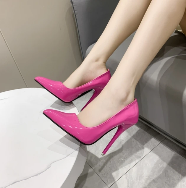 Hot Sale Point Toe Multi-color Office Pointed Toe Stiletto Women Shoes  High Thin Heels For Ladies