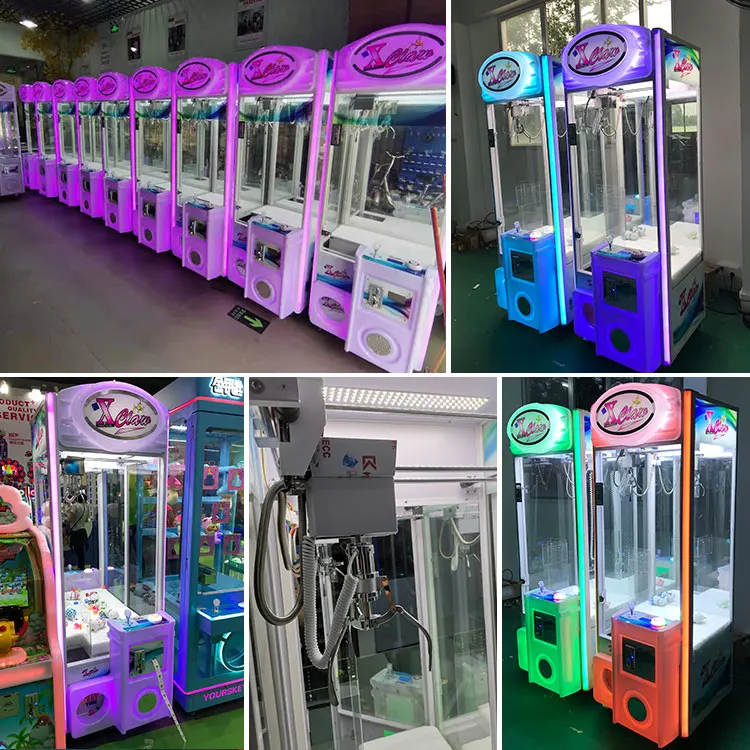Threeplus coin operated singapore doll claw machine arcade game machine