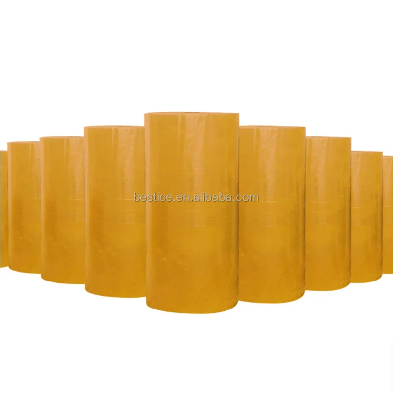 Adhesive Packing BOPP Gum Tape Jumbo Roll with 40 45 50 55 micro thickness for Sealing Tapes 18mm 24mm 36mm 48mm 50mm 57mm 60mm