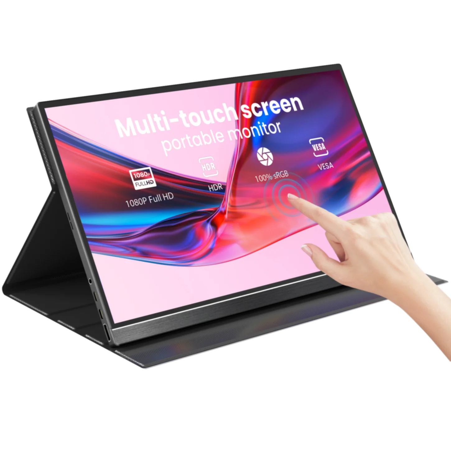 15 6 '1080P FHD портативный монитор для ноутбука с USB C-совместимым HDR Уход за глазами