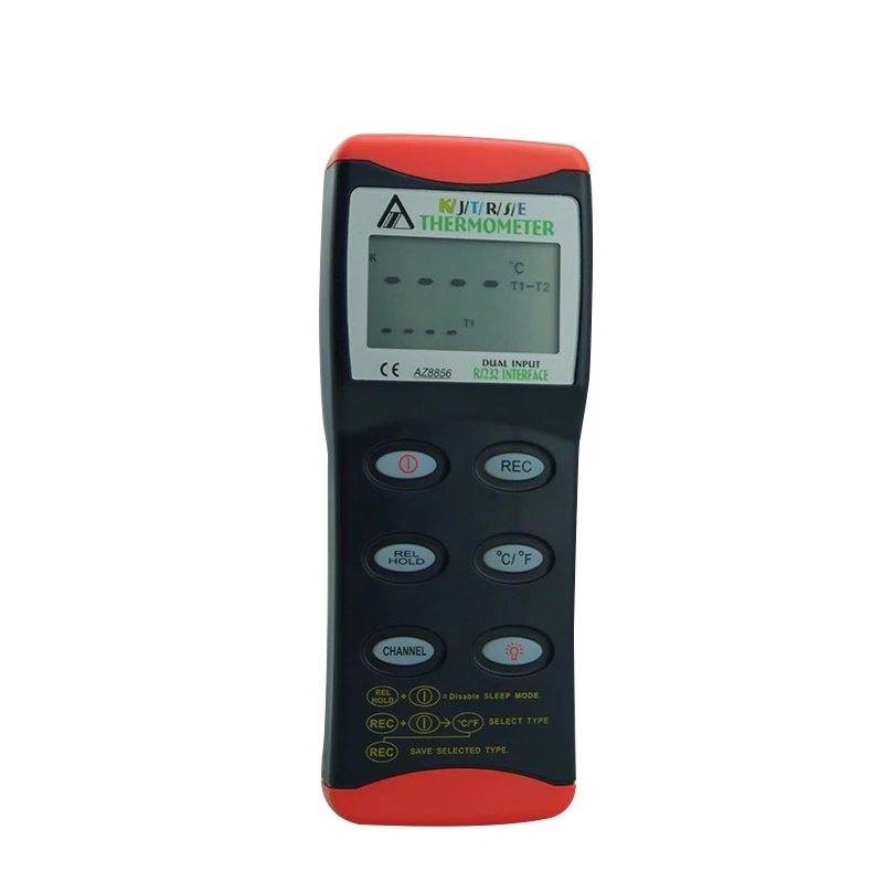 AZ8856 Handheld KTJ RSE probe  Polytype Thermocouple Measuring Instrument K Type Digital Thermocouple Digital Thermometer