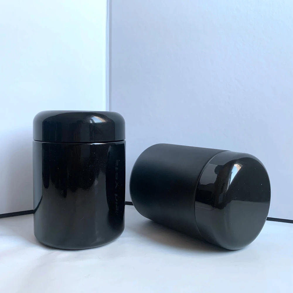 Wholesale Custom Round Airtight Glass UV Jars Uv Resistant Glass Jar with Bakelite Cap
