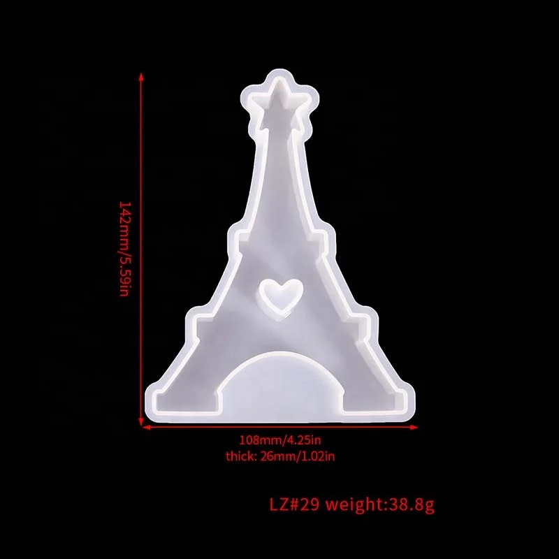 Early Riser diy scented candle silicone mold iron tower castle sailing ship lighthouse house plaster table decoration
