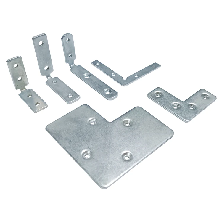 Customized Hardware Stamping Accessories coating hardware stamping parts metal fabrication L- bracket for support wood connector