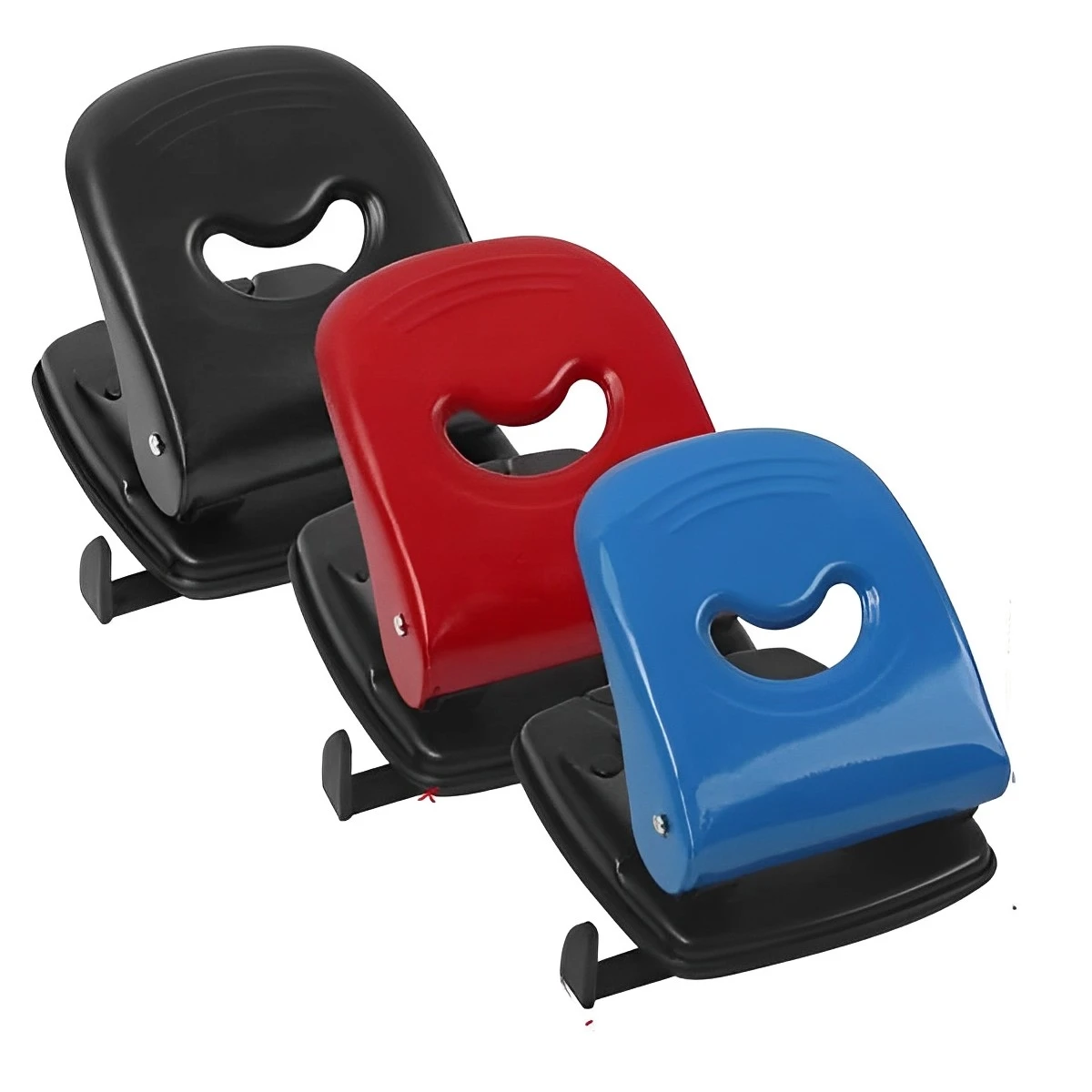 Wholesale hand manual metal custom logo 80mm distance 2 hole puncher Paper Punch for office school