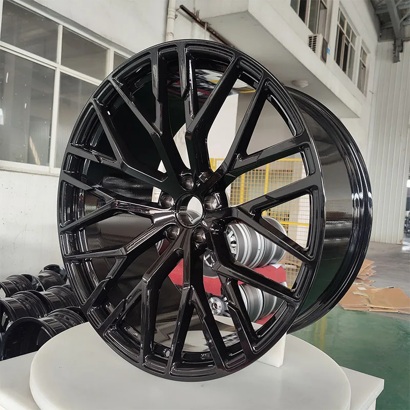 New design 22 23 24  inch customized forged aluminum wheels for gloss black passenger  car wheels