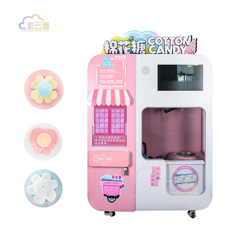 High Quality OEM Commercial Cotton Candy Vending Machine Automatic Candy Floss Machine