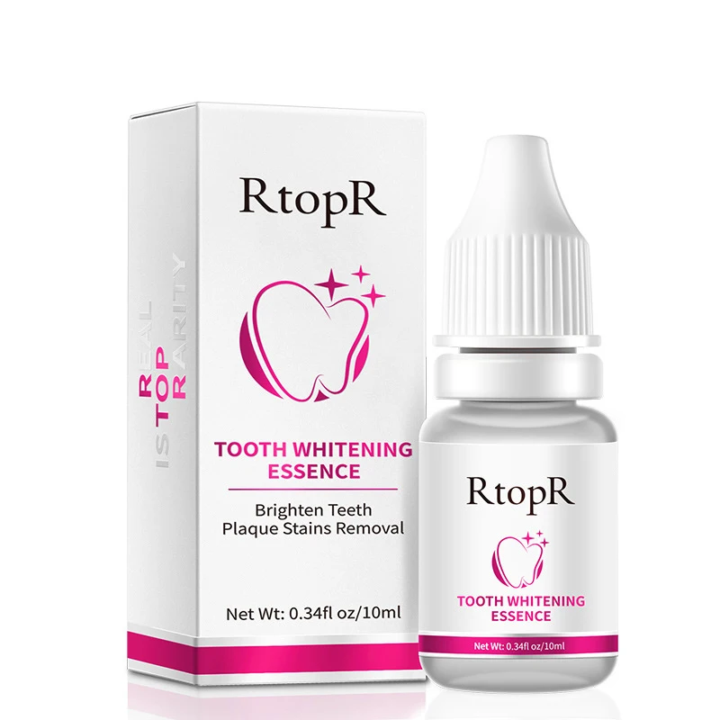 High quality RtopR mild cleaning tartar plaque removal yellowing and brightening natural mint tooth whitening serum