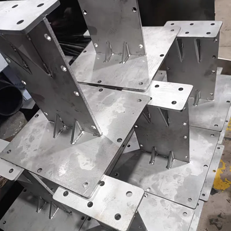 Large Size Mild Steel Sheet Metal Fabrication Supplier Welded Structural Parts with Painting Coating