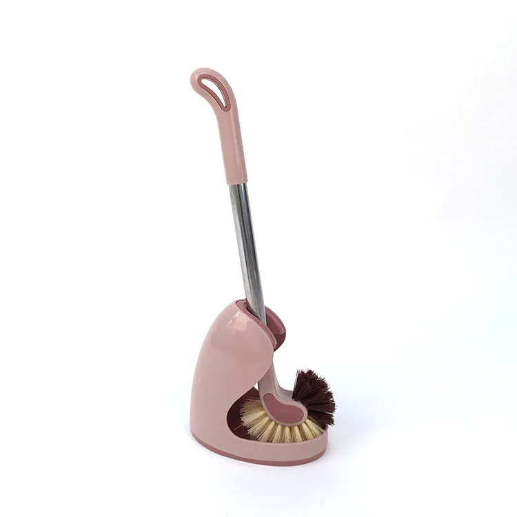 New design Amazon  cleaning China Wholesale OEM Customized   European Style Plastic Round Head Toilet Brush