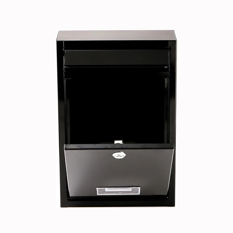 JH-Mech умный почтовый ящик с замком для ключей легко установить Настенный стальной металлический посылок