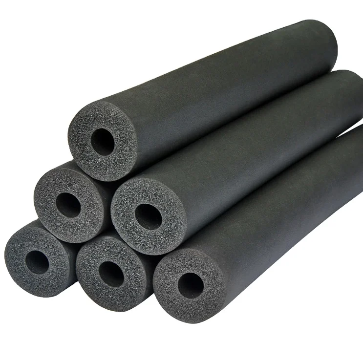 Solar energy closed cell rubber plastic black foam rubber cold duct insulation rubber foam pipe