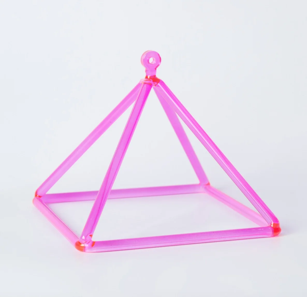 Beautiful In Colors Triangle Healing Purple Merkaba Crystal Singing Pyramids