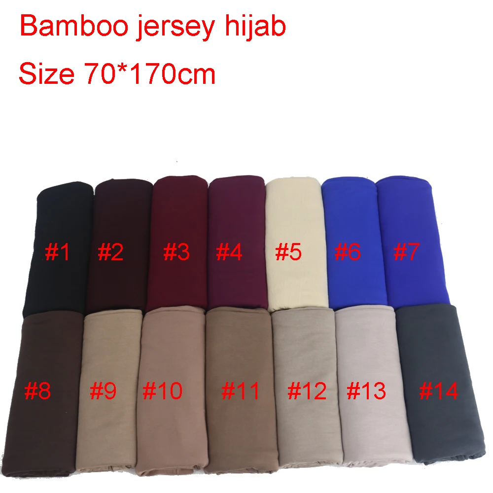 70*170cm Wholesale Luxury Bamboo Jersey With Handmade Rhinestones Pattern Bamboo Modal Hijab Scarf Muslim Scarf Women Hijabs