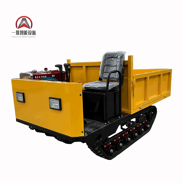 Durable multi-functional crawler dump truck, mining agricultural construction site common sharps!Load 3 ton  crawler mini dumper