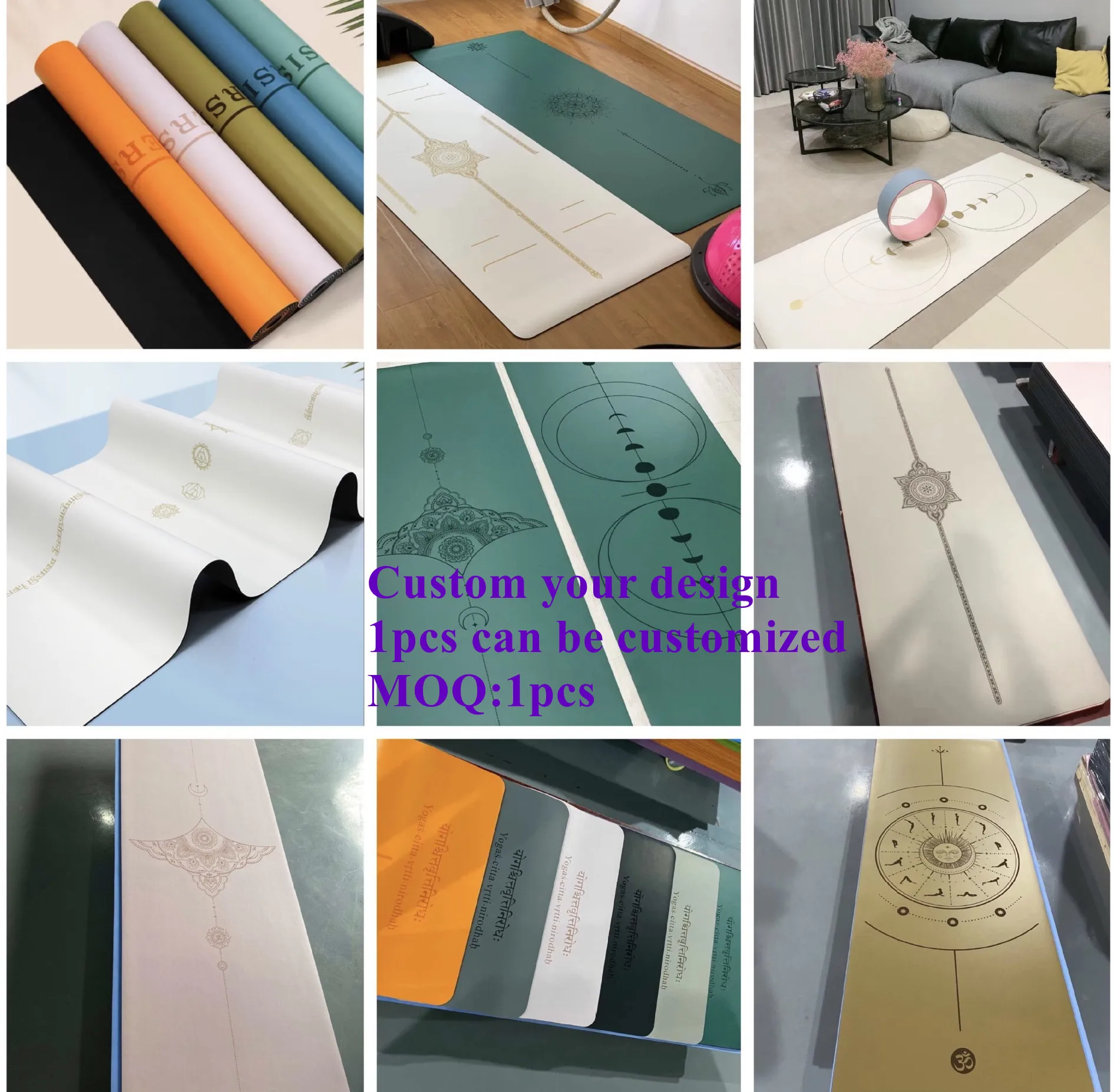 China Wholesale Custom High Quality Luxury Eco Friendly Natural Rubber Polyurethane Yoga Mat