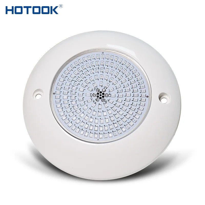 HOTOOK Patented Resin Filled LED 12Volt Remote Controlled Wall Moutned Underwater RGB Swimming Pool Light