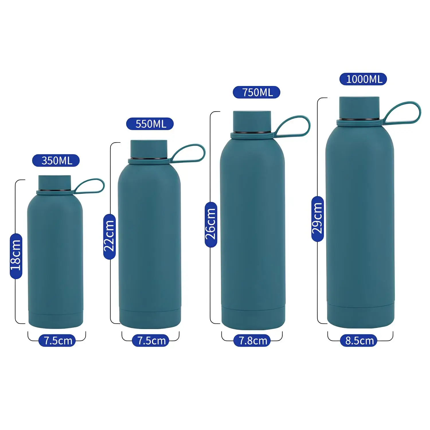 Wholesale Bulk Eco-Friendly 500ml Stainless Steel Water Bottle Double Wall Small Mouth Thermos Vacuum Insulated Tumbler