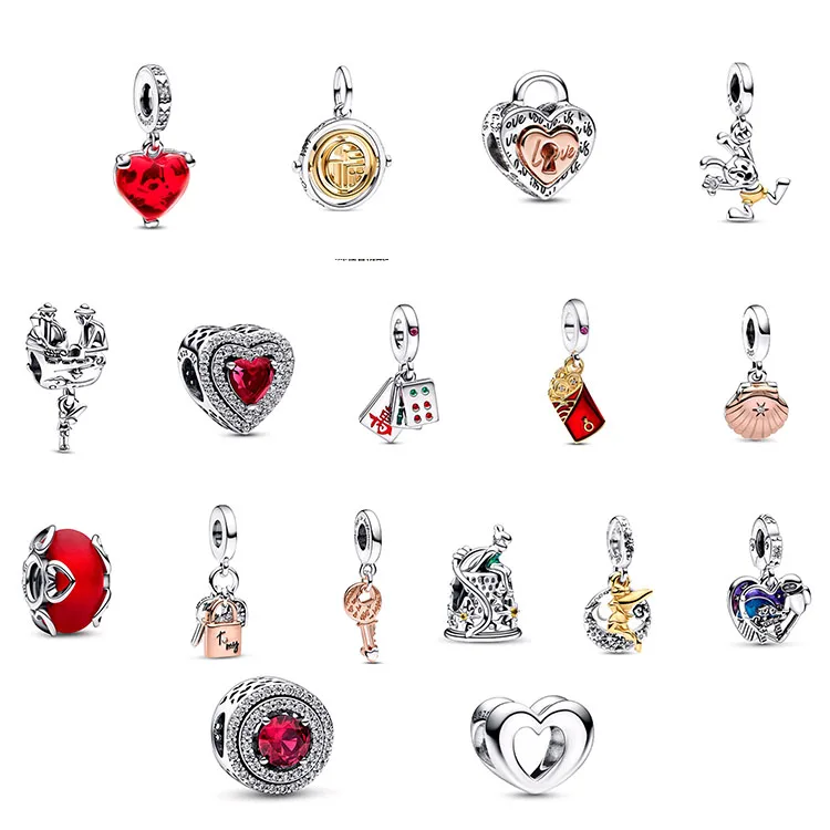 2023 Spring new charm S925 Silver Pop Accessories Fit for Pandora Style Beads