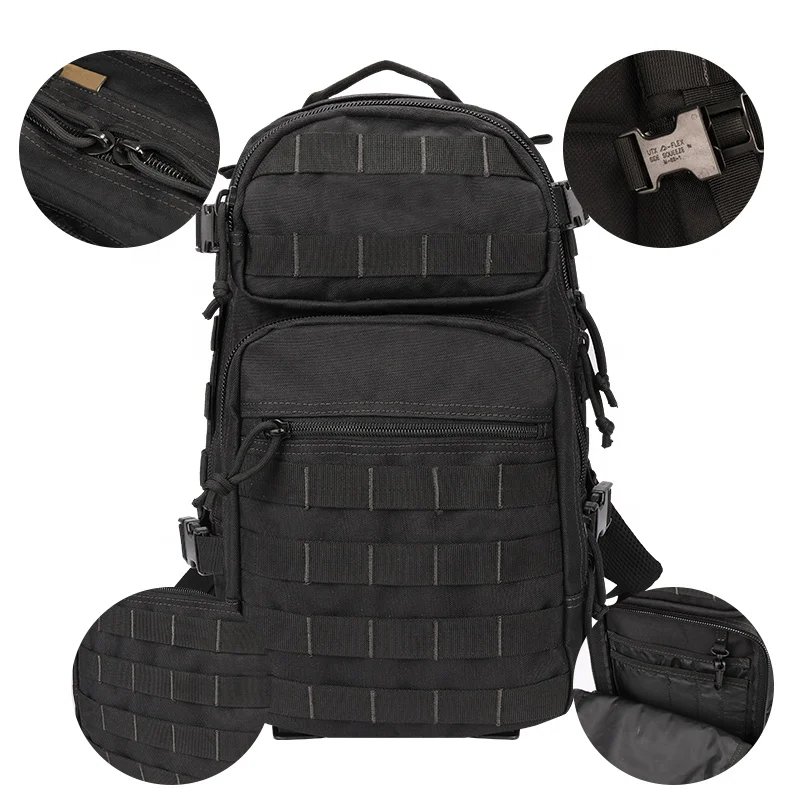 YAKEDA Hot Scout Waterproof Black EDC Bag 1 Day Pack Assault Other Army Military Tactical