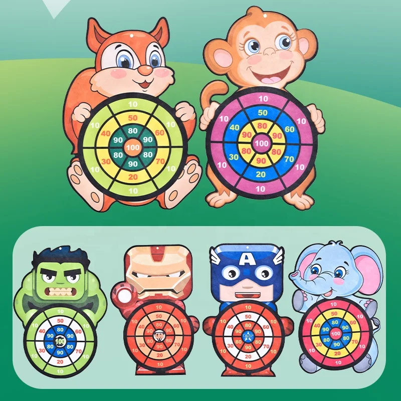 Self Adhesive Board Children Dart Target Plate Sticky Ball Throwing Receive Chessboard Parent-child Interaction Toy