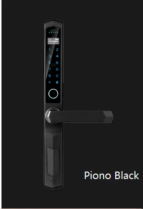 Smart Intelligent digital electronic Tuya wifi fingerprint handle door lock main sliding swing aluminum frame code door lock