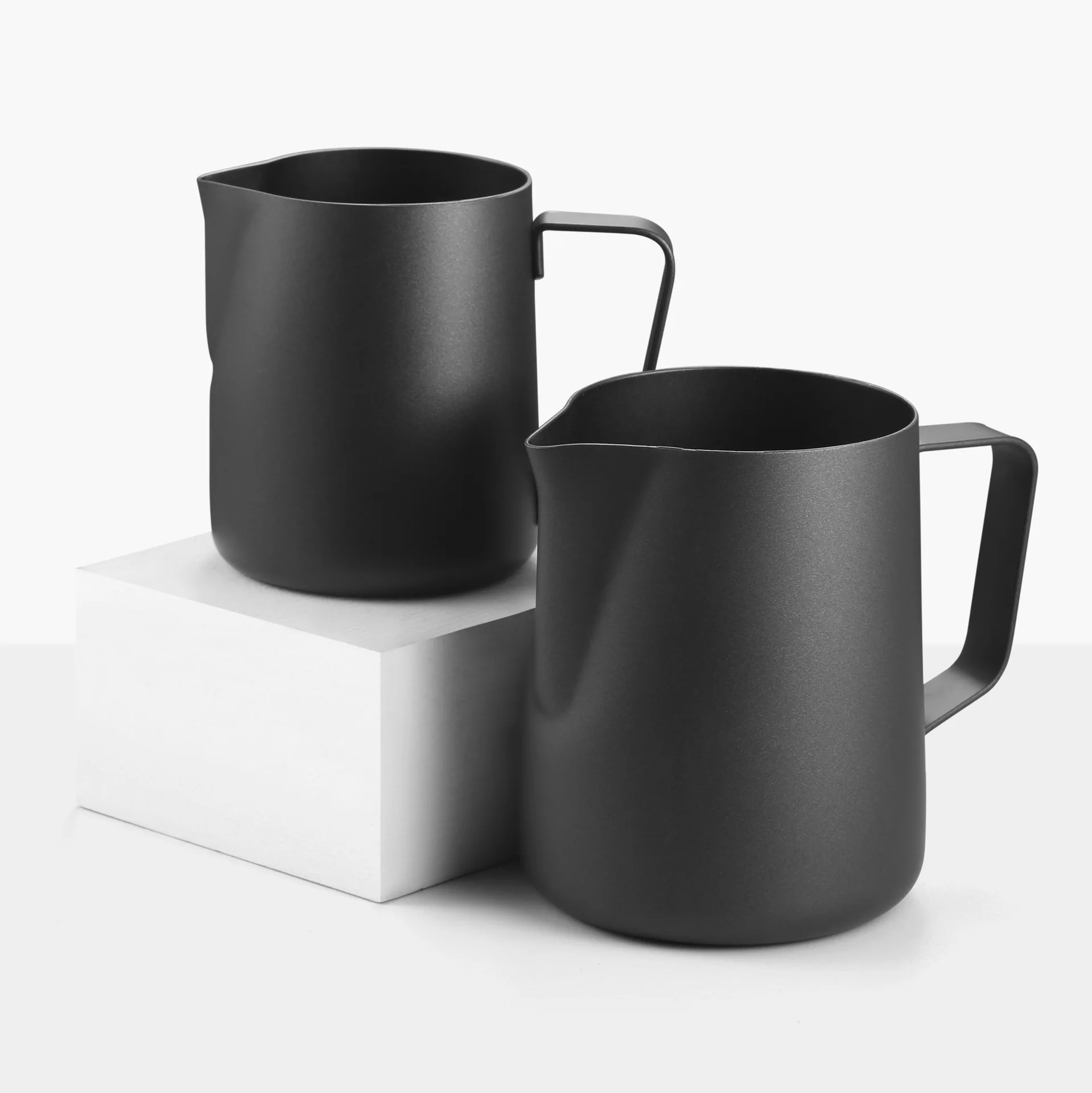 Коммерческая многоразовая кружка-вспениватель для кофе черного цвета эспрессо кувшин молока чашки латте