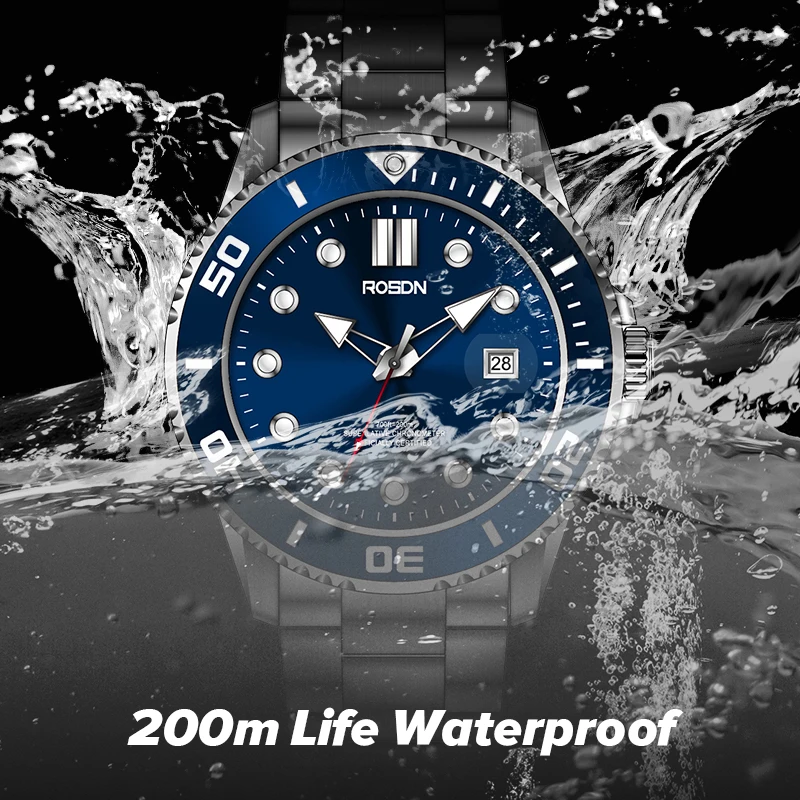 Luxury Brand 200m Diving Watch 316L Stainless Steel Sapphire Glass Japan MIYOTA-8215 Mens Automatic Diver Watches
